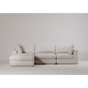 English Elm Justin Modular Ottoman Armless Square Seating Footrest for Contemporary Living Rooms B2769P504971