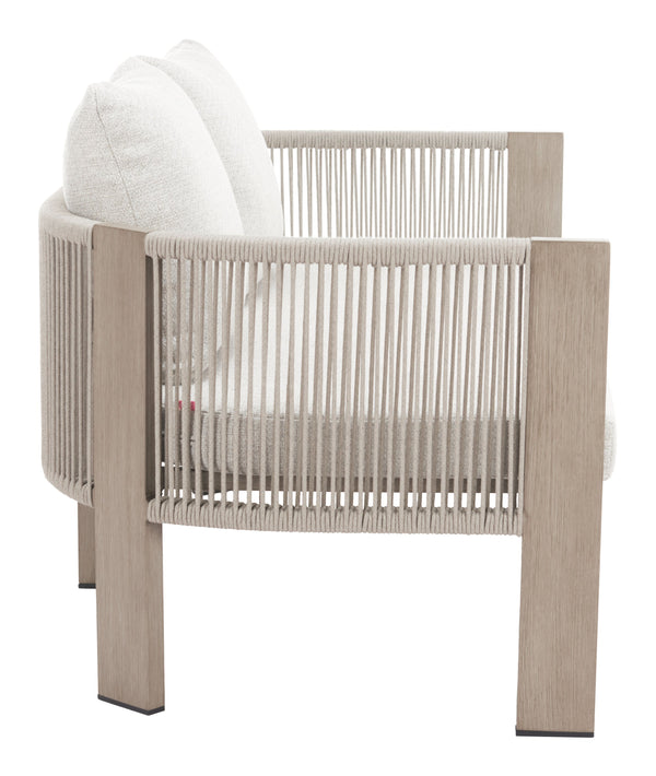 Zuo Modern Rebel Sofa Beige - Modern Elegance With Durable Aluminum Frame & Chic Olefin Fabric For Any Space Beige 100% Olefin,Aluminum,100% Polyester 704127-zuo-modern