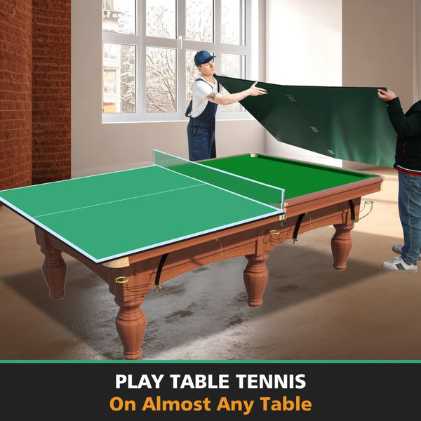 English Elm 8.5ft Regulation Ping Pong Conversion Top Foldable Mdf Surface for Game Rooms Green W1408P401725
