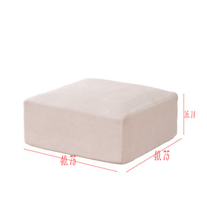 English Elm Boneless U-Shaped Modular Cloud Couch Sofa - 113" Corduroy Sleeper, No Assembly, Stylish Comfort W3401S00008