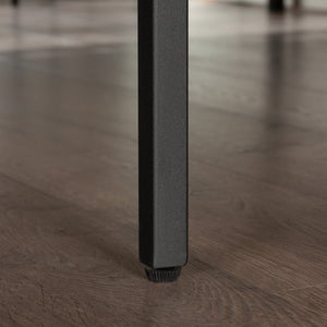 English Elm Queen Platform Bed with Headboard Black - Sturdy Metal Frame, Elevated Storage, Easy Assembly, Stylish Support B356P367792