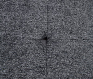 English Elm Trey 115"W Gray Chenille Sectional Sofa with Adjustable Backrests, USB Charging, Pockets & Ottoman B061S00878