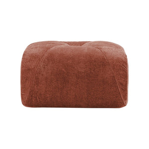 English Elm Ottoman Velvet Tufted Modular Cloud Sofa Plush High Density Foam Living Room Seating Red W714P387031