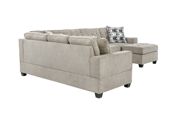 English Elm Oslo Sectional Sofa With Reversible Chaise, Cup Holders & Hidden Storage For Ultimate Comfort B078S00594-GIGA