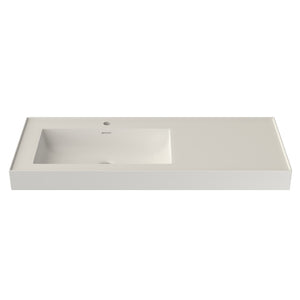 English Elm Inner White Solid Surface Basin with Matte Black Exterior for Modern Bathrooms T3785P491209