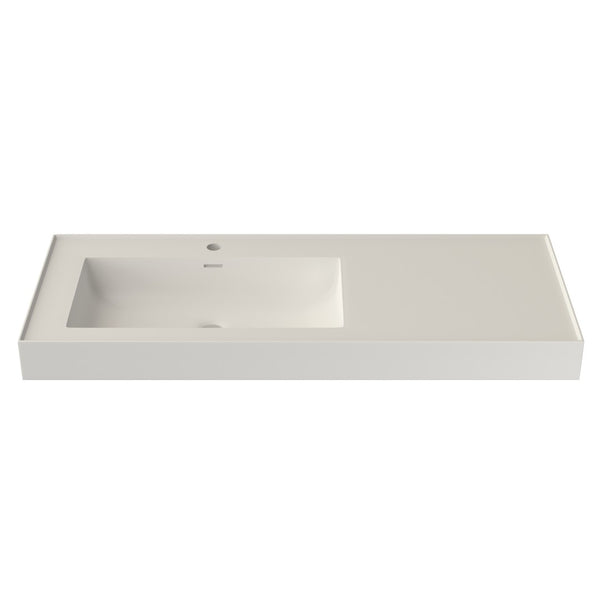 English Elm Inner White Solid Surface Basin with Matte Black Exterior for Modern Bathrooms T3785P491209