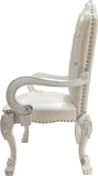 English Elm Ivory and Bone White Arm Chair With Button Tufted (Set Of 2)