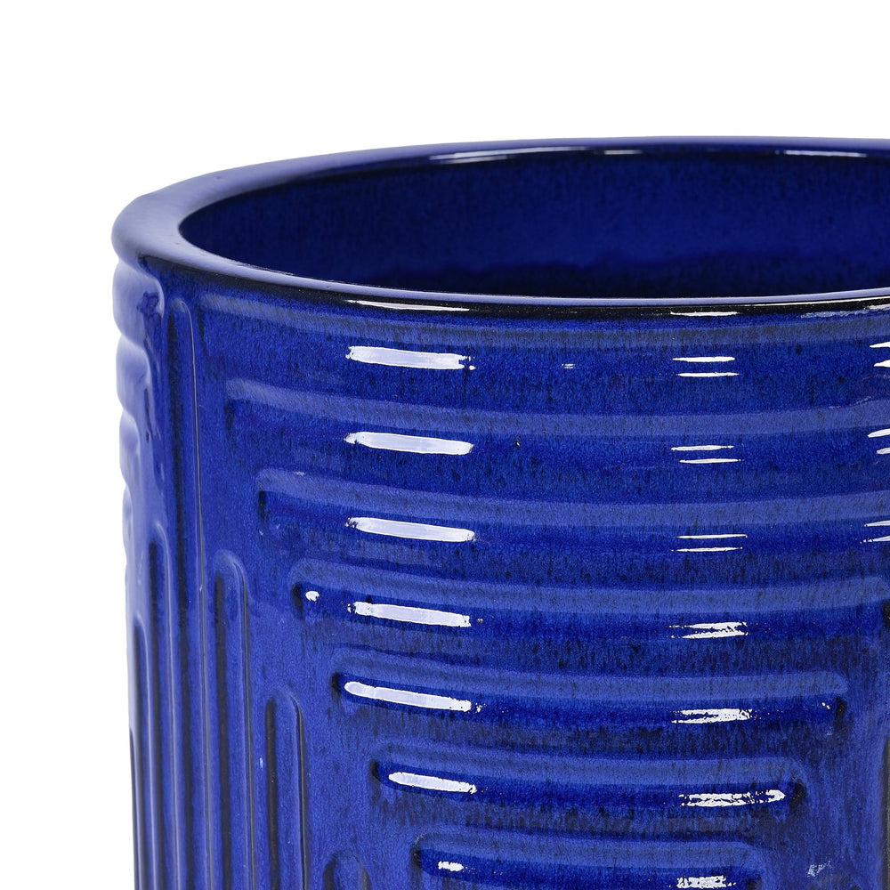 English Elm 16" Handmade Ceramic Planter with Drainage, Precision Molded & Hand-Glazed, Durable Outdoor/Indoor Pot W3273P326370