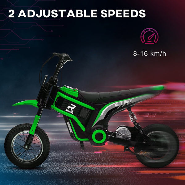 English Elm Aosom 12v Electric Kids Ride on Utv with Remote Control Suspension and Music System Green W2225P229307