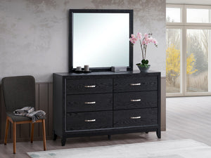 English Elm Glasgow Five-Drawer Chest with Dovetail Construction and Smooth Glides for Ample Organized Storage Black 36 L x 60 W x 19 H B078P349544