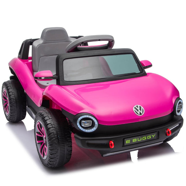 English Elm 12v Licensed Volkswagen Beetle Ride on Car with Remote Control and Suspension for Kids Pink W1578P416240