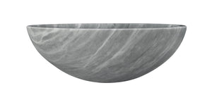 English Elm Carrara Gray Marble Vessel Sink – Semi-Polished Natural Stone Elegance For Luxurious Bathrooms W1696P333278