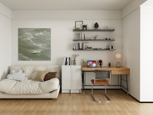 English Elm 24" Modular Plywood Storage Cabinet Glossy White Soft Close Doors for Bath or Kitchen W999S00519