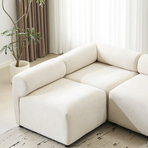 English Elm Christopher Knight Home® - Evelyn 83 In. 4-Piece Modular Sectional Sofa – Customizable Chenille Couch For Stylish Living Rooms N773IS00022B