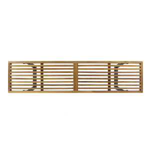 English Elm Metal/solid Acacia Wood Outdoor Bench Gray Wash Finish Iron Legs Patio Seating N768P403945T