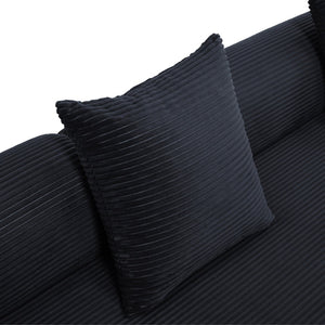 English Elm United We Win Convertible Folding Sofa Bed - Plush Corduroy, Memory Foam Comfort For Any Room! W1568S00248-GIGA