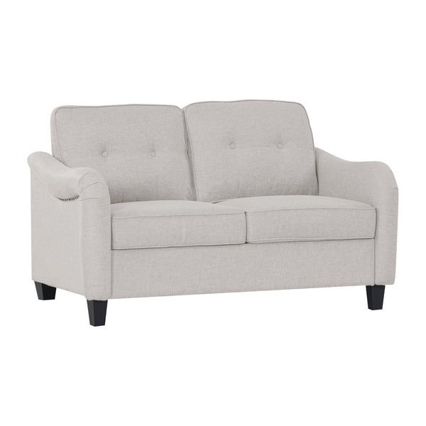 English Elm 3 Piece Living Room Sofa Set – Modern 3-Seater, 2-Seater Loveseat & Accent Armchair For Comfort W680S00083