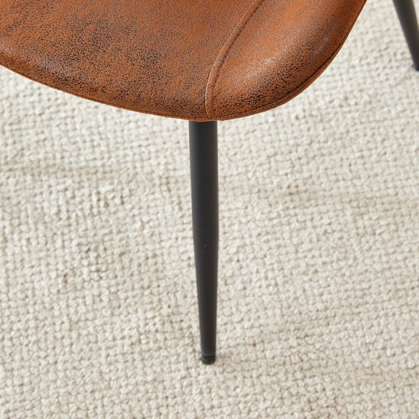 English Elm Table and Chair Set Extendable Round to Oval Wood Grain Mdf with Six Upholstered Seats W1151S03967