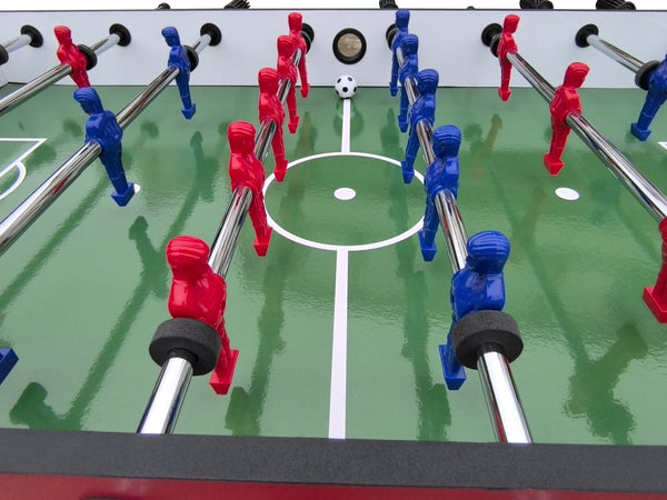 English Elm Soccer Foosball Table 4 Foot Mdf Build for Game Room Family Fun Indoor Play W1936P308767
