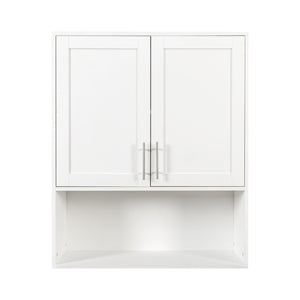 English Elm Bathroom Mirror Cabinet with Dual Tissue Slots, Adjustable Shelves, Durable Melamine Wood Finish W331P279735