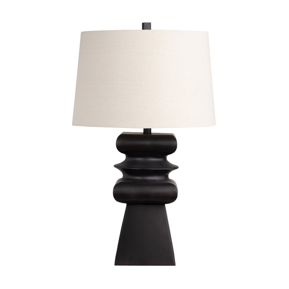 Crestview Collection 31"H Zane Contemporary Resin Table Lamp With Sculptural Design & 3-way Socket For Versatile Lighting   Cvavp2047b