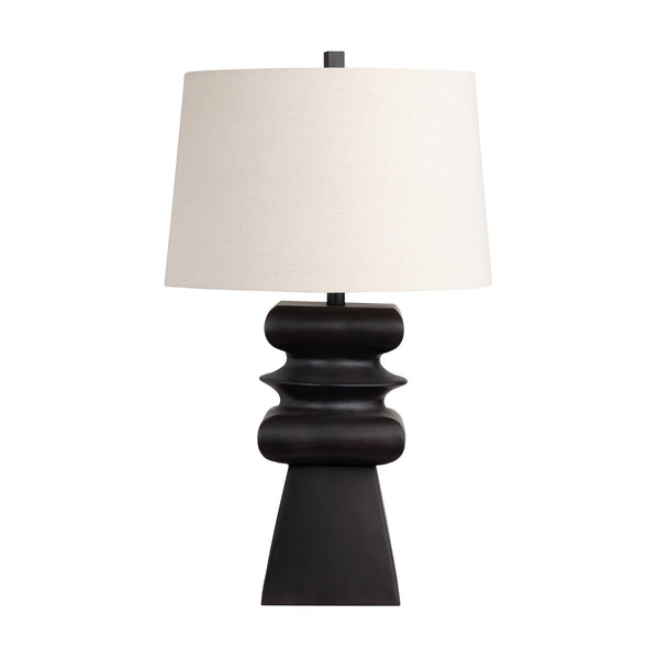 Crestview Collection 31"H Zane Contemporary Resin Table Lamp With Sculptural Design & 3-way Socket For Versatile Lighting   Cvavp2047b