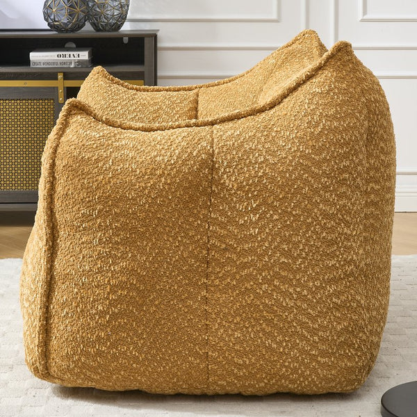 English Elm Sofa plush beanbag chair with superfiber cover and resilient foam filling for ultimate home comfort and relaxation Yellow W1996P252269