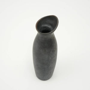 English Elm Longpi Pottery Black Vase – Handmade Tangkhul Naga Artistry, Elegant Decor For Modern Interiors B346P369761