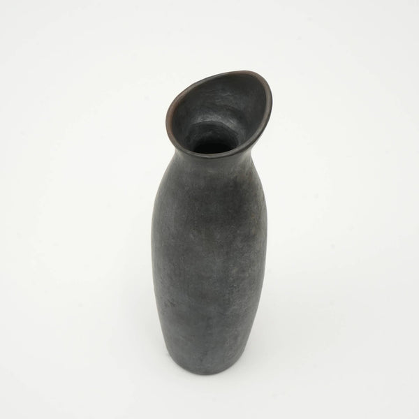 English Elm Longpi Pottery Black Vase – Handmade Tangkhul Naga Artistry, Elegant Decor For Modern Interiors B346P369761