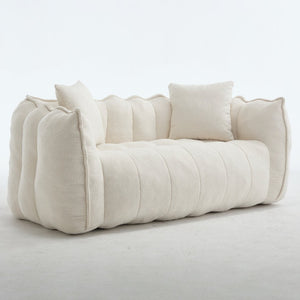 English Elm Soft Square Recliner Sofa For Two – High-Resilience Foam, Durable Super Fiber, Perfect For Gaming & Relaxing W1996P309517-GIGA