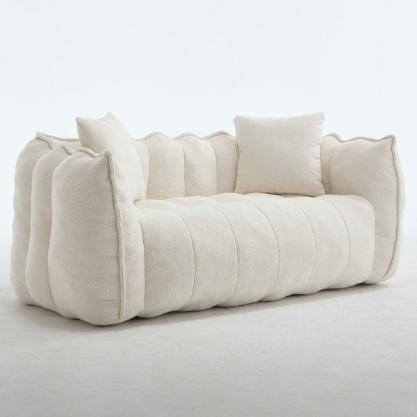 English Elm Soft Square Recliner Sofa For Two – High-Resilience Foam, Durable Super Fiber, Perfect For Gaming & Relaxing W1996P309517-GIGA