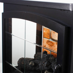 English Elm 21 Inch Three-sided Electric Fireplace Stove with 3d Flame and Remote Control W1769P346175