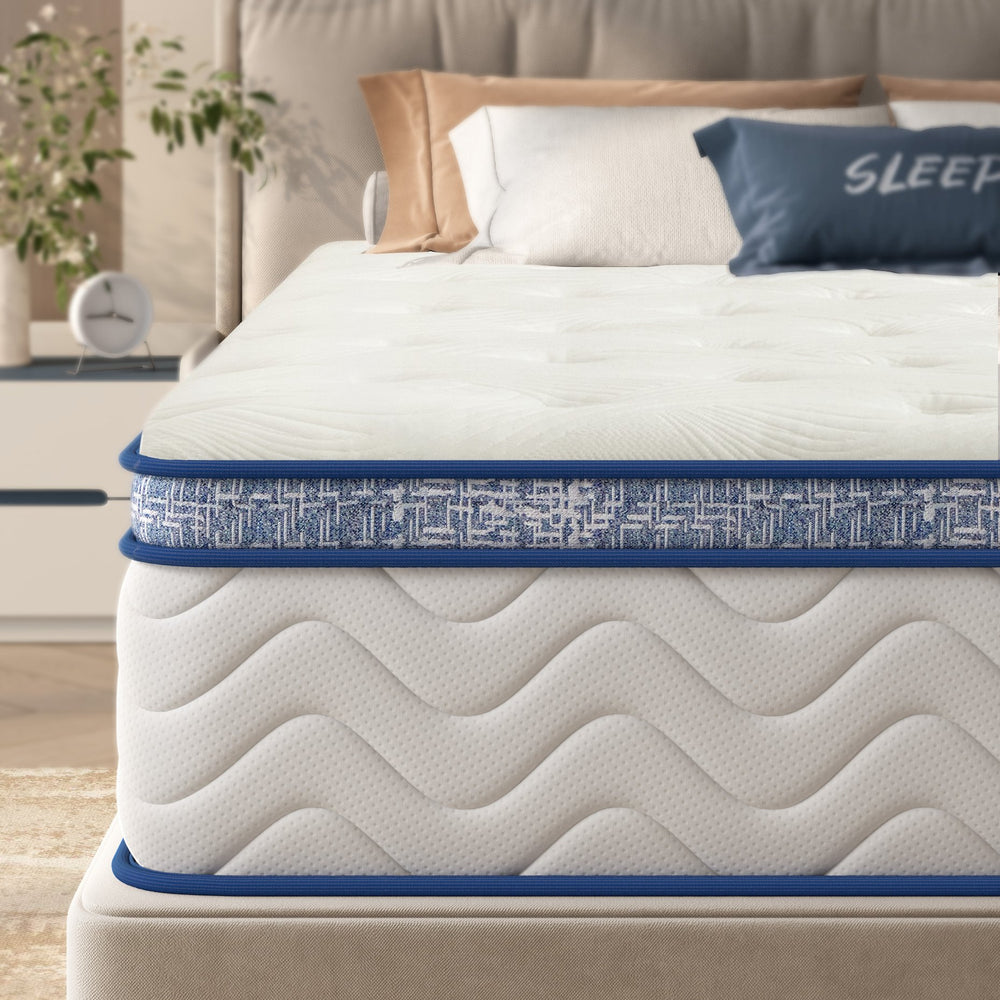 English Elm King Size Mattress - 10-Inch Hybrid Comfort With Individually Pocketed Innersprings For Support W2889P335713
