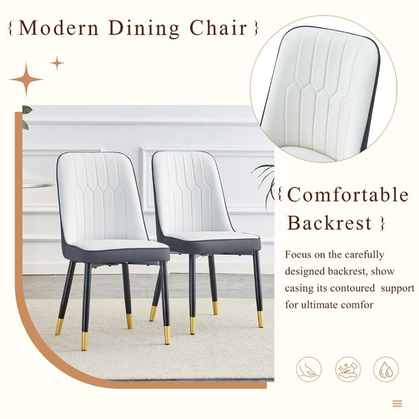 English Elm Table And Chair Set – Modern Black Wood Grain Dining Table With 6 Stylish Pu Cushioned Chairs W1151S04178-GIGA