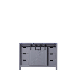 English Elm Dark Grey Bath Vanity - 48-Inch Stylish Storage Solution With Soft-Close Drawers & Easy Install B2731P260020