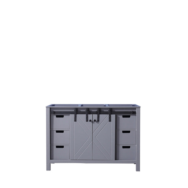 English Elm Dark Grey Bath Vanity - 48-Inch Stylish Storage Solution With Soft-Close Drawers & Easy Install B2731P260020