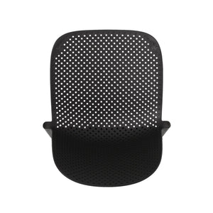 English Elm Christopher Knight Home® - IVY Outdoor Dining Chair with Weather-Resistant Polypropylene, Perforated Modern Design & Durable Frame Black 33.5 L x 23.5 W x 20.3 H 68520.00BLK