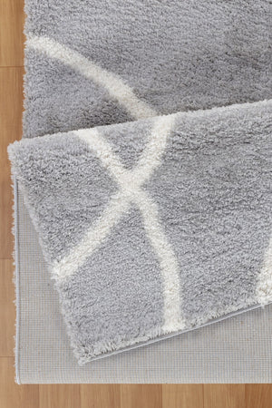 English Elm Loft Grey Shag Area Rug 7'10" X 9'10" - Plush, Durable, And Kid/Pet-Friendly For Cozy Living Spaces B186P181098