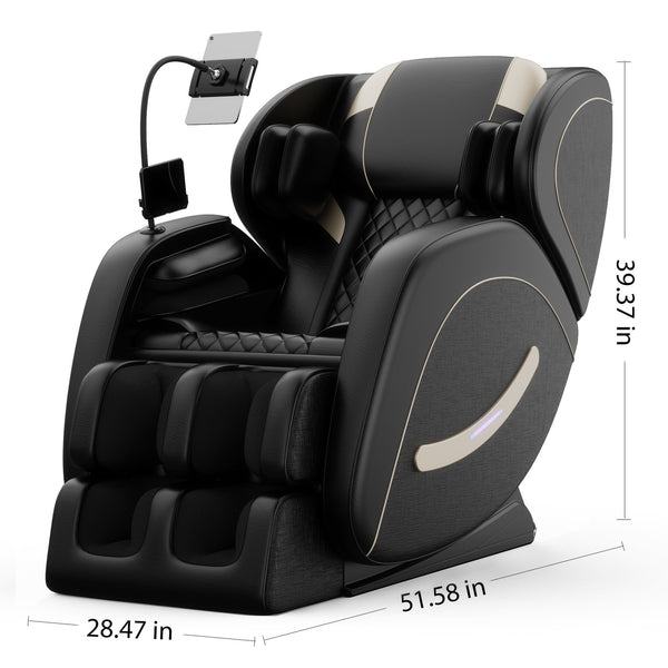 English Elm Massage Chair Recliner For Ultimate Relaxation - Zero Gravity, Full Body Air Pressure Therapy W1875P224671