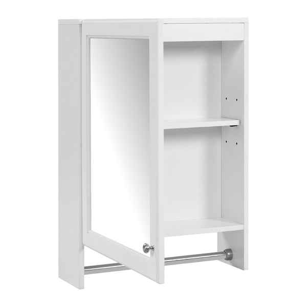 English Elm 3-in-1 Wall Medicine Cabinet with Soft Close Mirror Door Towel Bar and Adjustable Shelf N710P388096K
