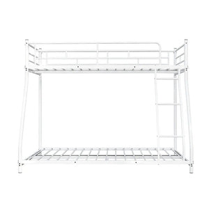 English Elm Twin Arch Slat Bunk Bed with Patented Insert & Lock Joint System — Sturdy Transitional Style, Space-Saving Design White 77 L x 14 W x 8 H B2741P347857