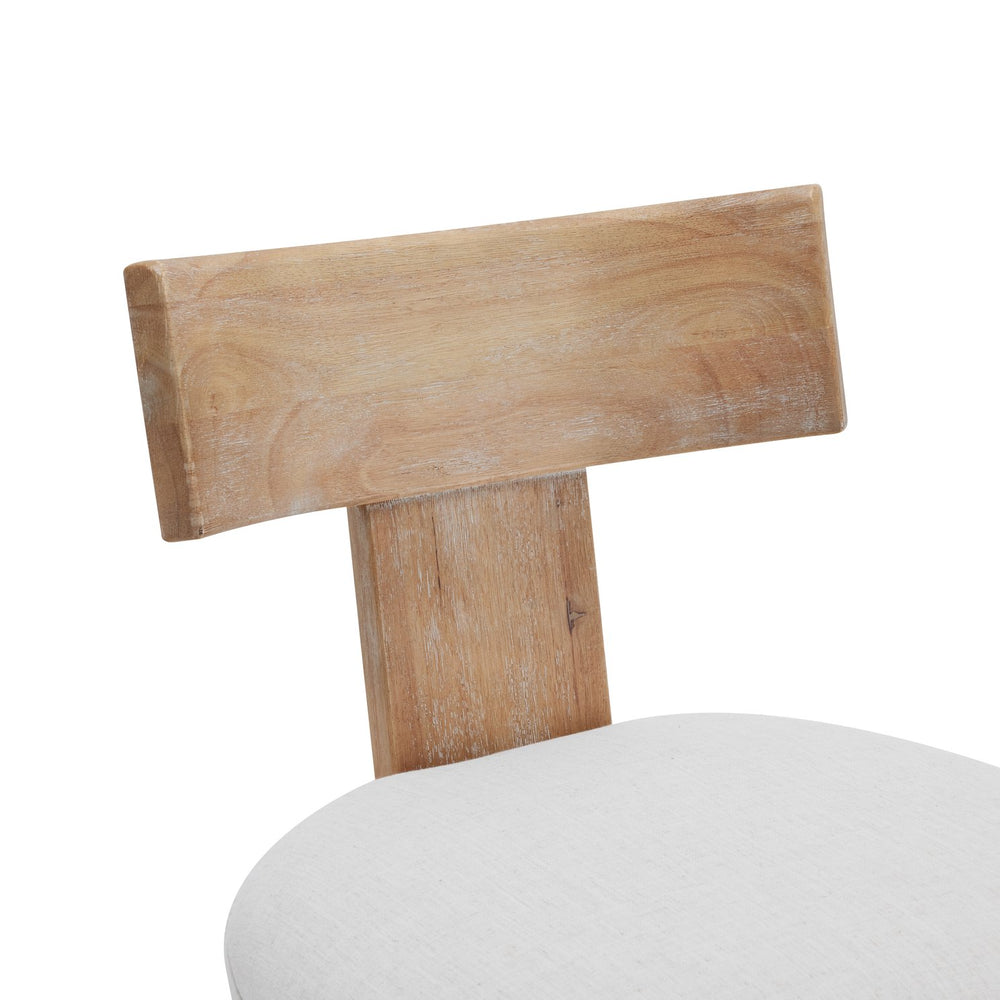 English Elm Christopher Knight Home® - 27" Ergonomic Upholstered Counter Stools Set of 2 with Solid Rubber Wood Frame, Farmhouse Comfort and Footrest Beige+Natural 74604.00F