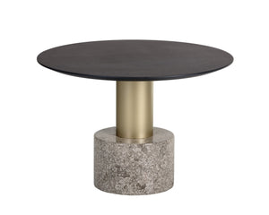 Sunpan Monaco Coffee Table: Modern Elegance with Unique Marble Design and Durable Iron Base for Any Space Gold / Grey Marble / Charcoal Grey