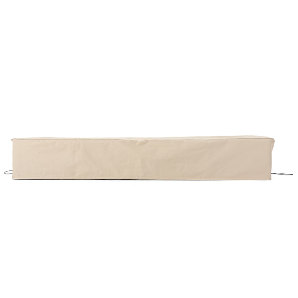 English Elm Christopher Knight Home® - 60005.00MP2 Waterproof Chaise Lounge Set Cover Beige – Eco-Friendly 100% Polyester, Lightweight Foldable Protection N775P237667B