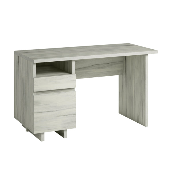 English Elm Desk, White corner work desk with smooth-glide drawers, file storage, durable engineered wood, 52" x 23" x 30" B356P367794