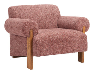 Zuo Modern Verity Accent Chair In Stunning Copper - Modern Elegance With Durable Polyester & Solid Wood Design Copper 100% Polyester,Solid Ash Wood 110845-zuo-modern