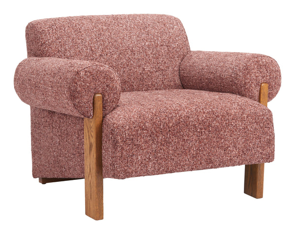 Zuo Modern Verity Accent Chair In Stunning Copper - Modern Elegance With Durable Polyester & Solid Wood Design Copper 100% Polyester,Solid Ash Wood 110845-zuo-modern