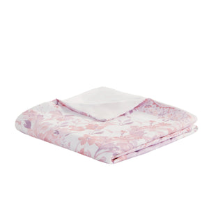 English Elm Floral Paisley Comforter Set Twin/Twin XL - Soft Microfiber, Anti-Microbial, Decorative Pillows Pink 11.42 L x 9.45 W x 3.15 H B035P294222