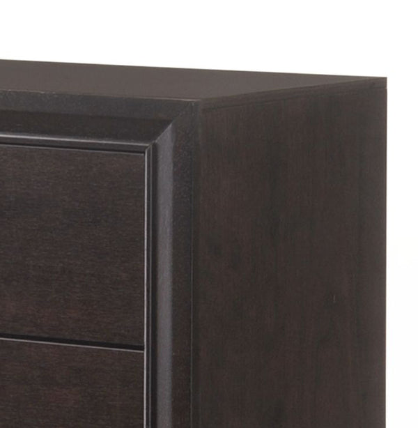 English Elm Madison Sleek Espresso Finish Dresser with Modern Minimalist Frame, Wooden Legs and Smooth Drawers Espresso 51 L x 20 W x 34 H B2726P257347