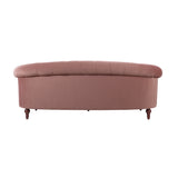 English Elm La Rosa Victorian Chesterfield Tufted Sofa, Ash Rose Pink Velvet